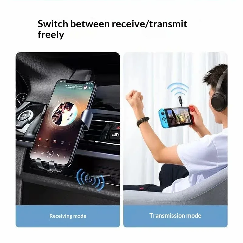 UGREEN 80893 CM403 Bluetooth 5.0 Transmitter Receiver 3.5mm AUX Audio Adapter for Car Stereo TV Headphones.