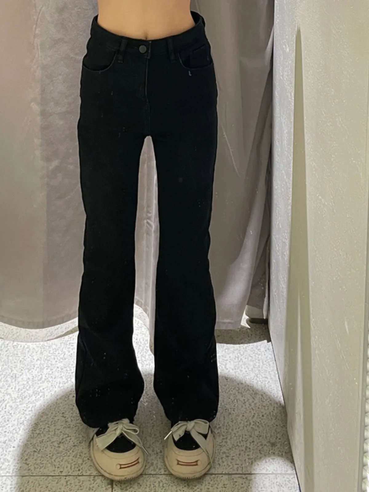 

Мужские джинсы Bla Slim Fit прямого кроя, весенне-осенние, в американском стиле High Street, эластичные расклешенные брюки Cleanfit, стройнящие длинные брюки