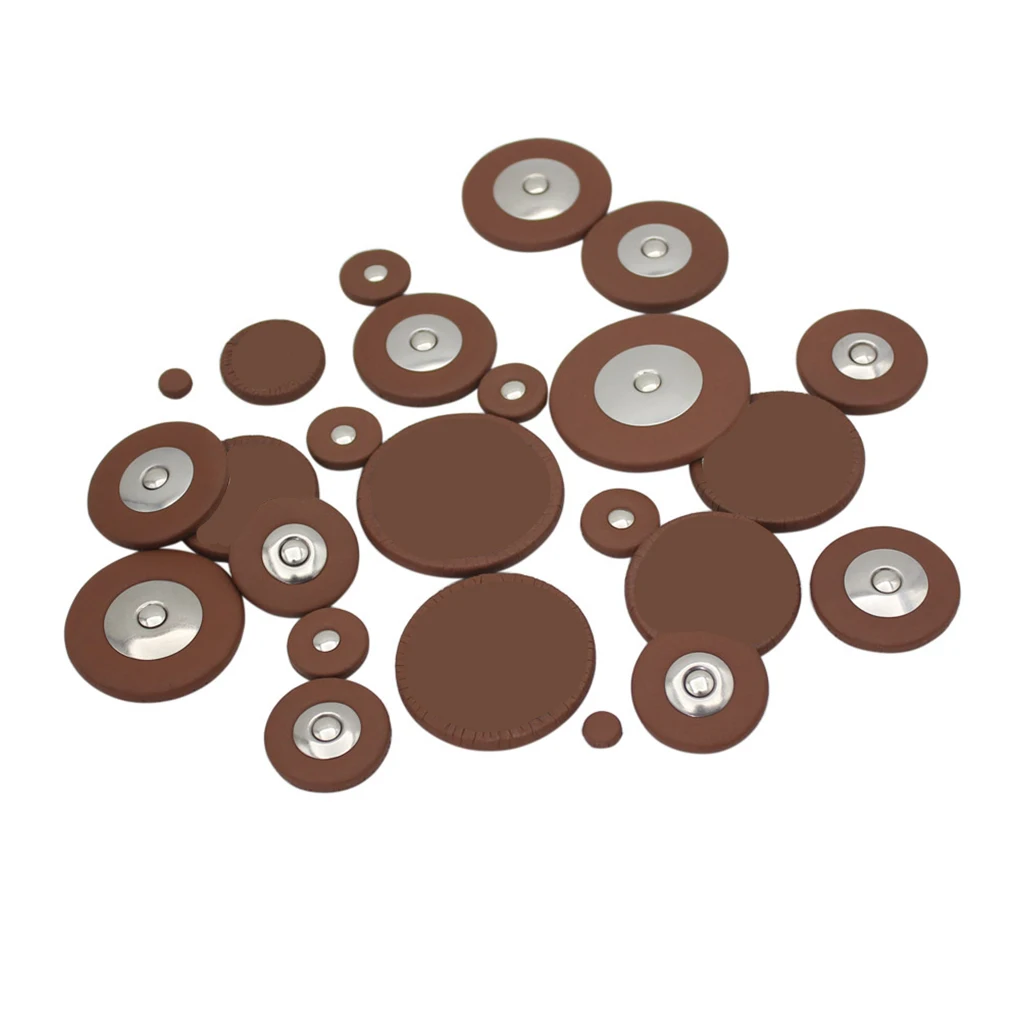 Подушечки для саксофона, высокочастотные кожаные аксессуары среднего радиуса действия, портативные замененные детали, фитинги, набор для баритона/26 шт.