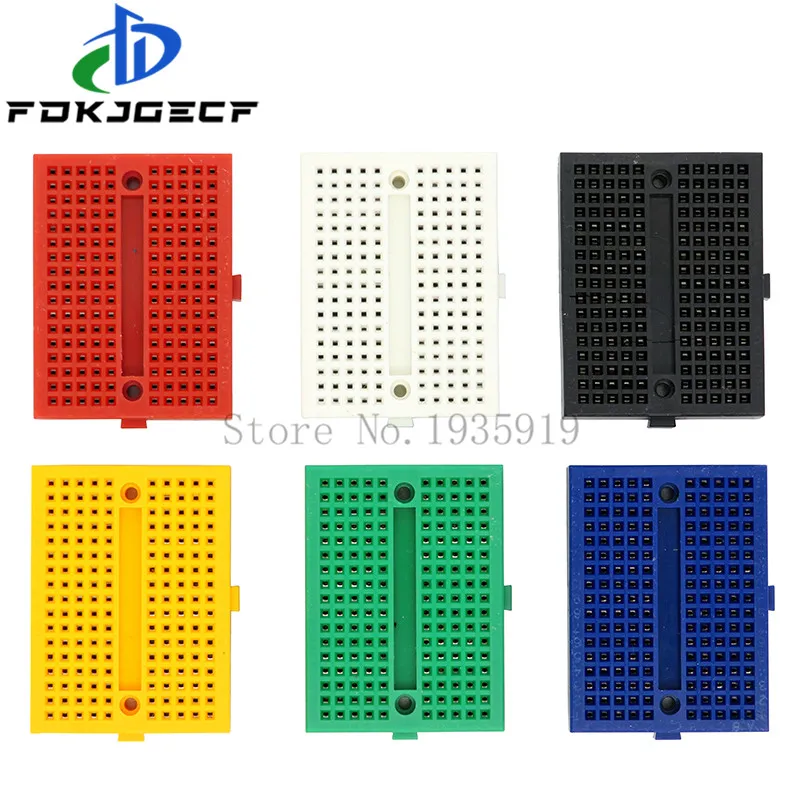 10pcs SYB-170 Mini Solderless Prototype Experiment Test Breadboard 170 Tie-points 35*47*8.5mm for arduino diy kit