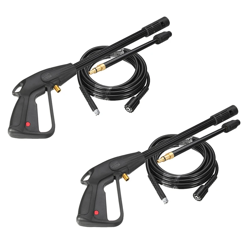 

2X High Pressure Washer Spray G-Un,M22 Car Water Washer Cleaning Tool With 8M Hose For Cleaner Watering Lawn Garden