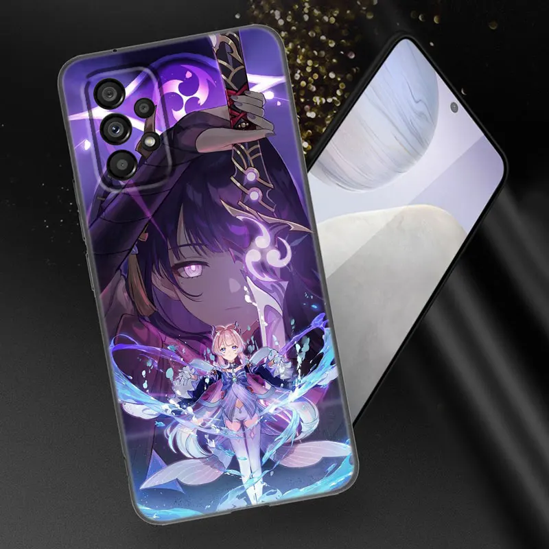 Anime Genshin Impact Phone Case For Samsung Galaxy A21 A30 A50 A52 S A13 A22 A32 4G A33 A53 A73 5G A12 A23 A31 A51 A70 A71 A72