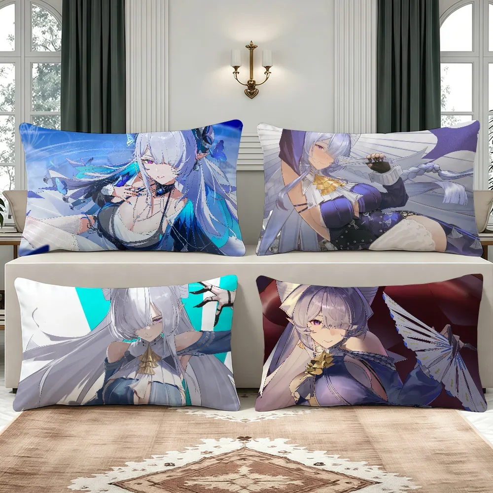 Game Velina Airgid Zenless Zone Zero cushion cover Breathable Washable Shell Pillowcase Zipper Sofa Office Lumbar Decoration