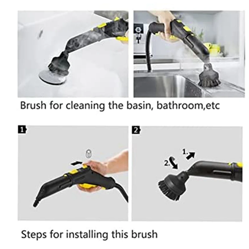 ไอน้ําทําความสะอาด Slit Scraper รอบแปรงไอน้ําทําความสะอาดแปรงอะไหล่อุปกรณ์เสริมสําหรับ KARCHER SC1/SC2/SC3/SC4/SC5