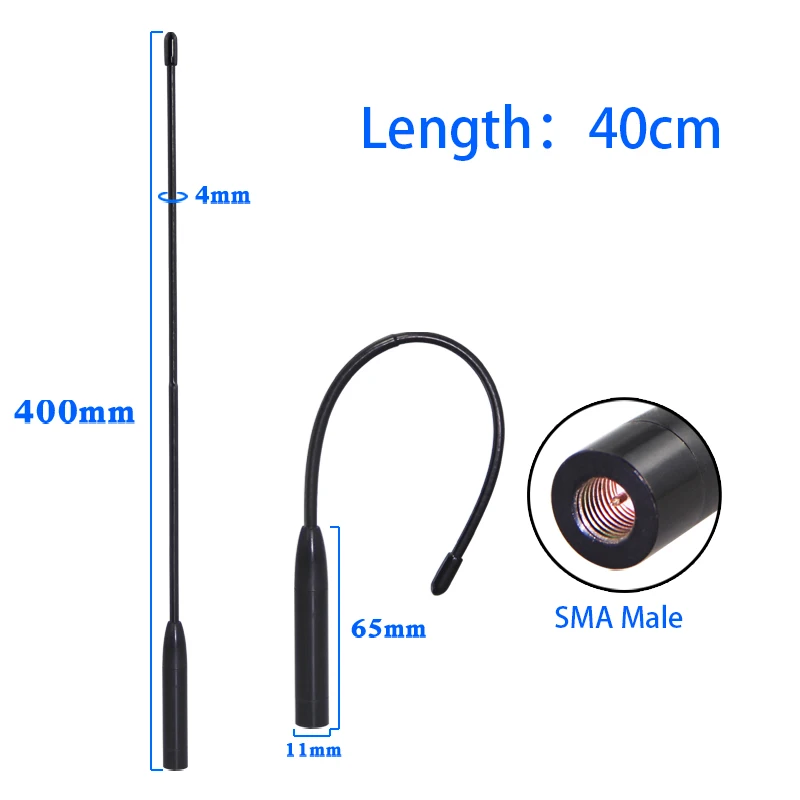 LoRa 무선 데이터 변속기 모듈 안테나, 230mhz 소프트 휩 안테나, SMAMale 안테나 커스텀, 350, 450-470-510-580-600mHZ