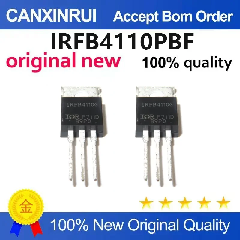 (5pcs-100pcs)Brand new original IRFB4110PBF TO-220 N-channel 100V/180A direct insertion MOSFET field-effect transistor