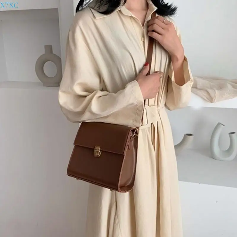

X7XC Womens Mini Square Bag Casual Bag Trend Crossbody Bag PU Shoulder Bag