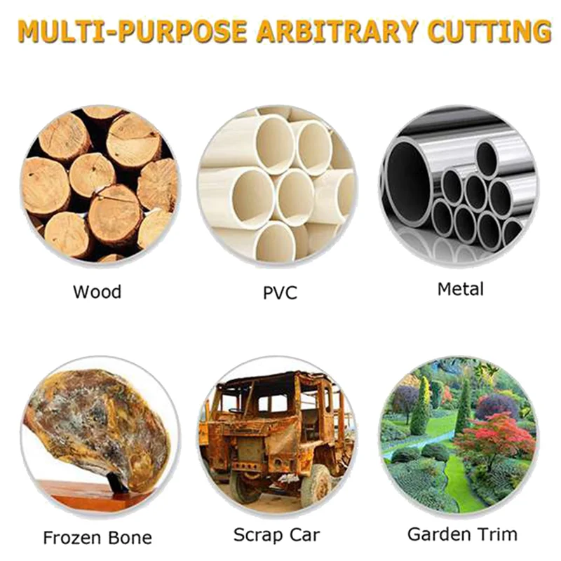 ABNH Cordless Electric Reciprocating Saw Variable Speed Metal Wood Cutting Tool Electric Saw for 18V Battery