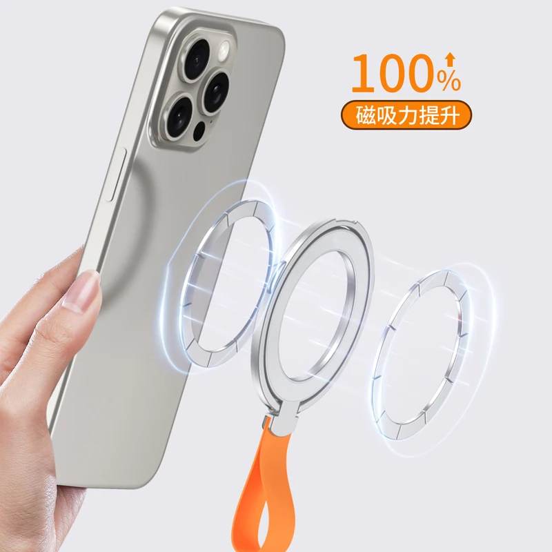 Universal Magnetic Phone Stand Grip Finger Ring Car Magsafe Holder Bracket Hand Strap For iPhone 15 14 12 Pro Max Plus Samsung