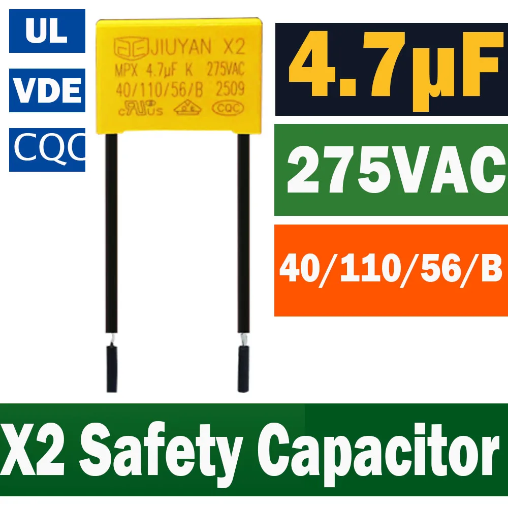 4.7uf 275vac capacitor X2 Safety 475K Microwave Capacitors Without Neutral