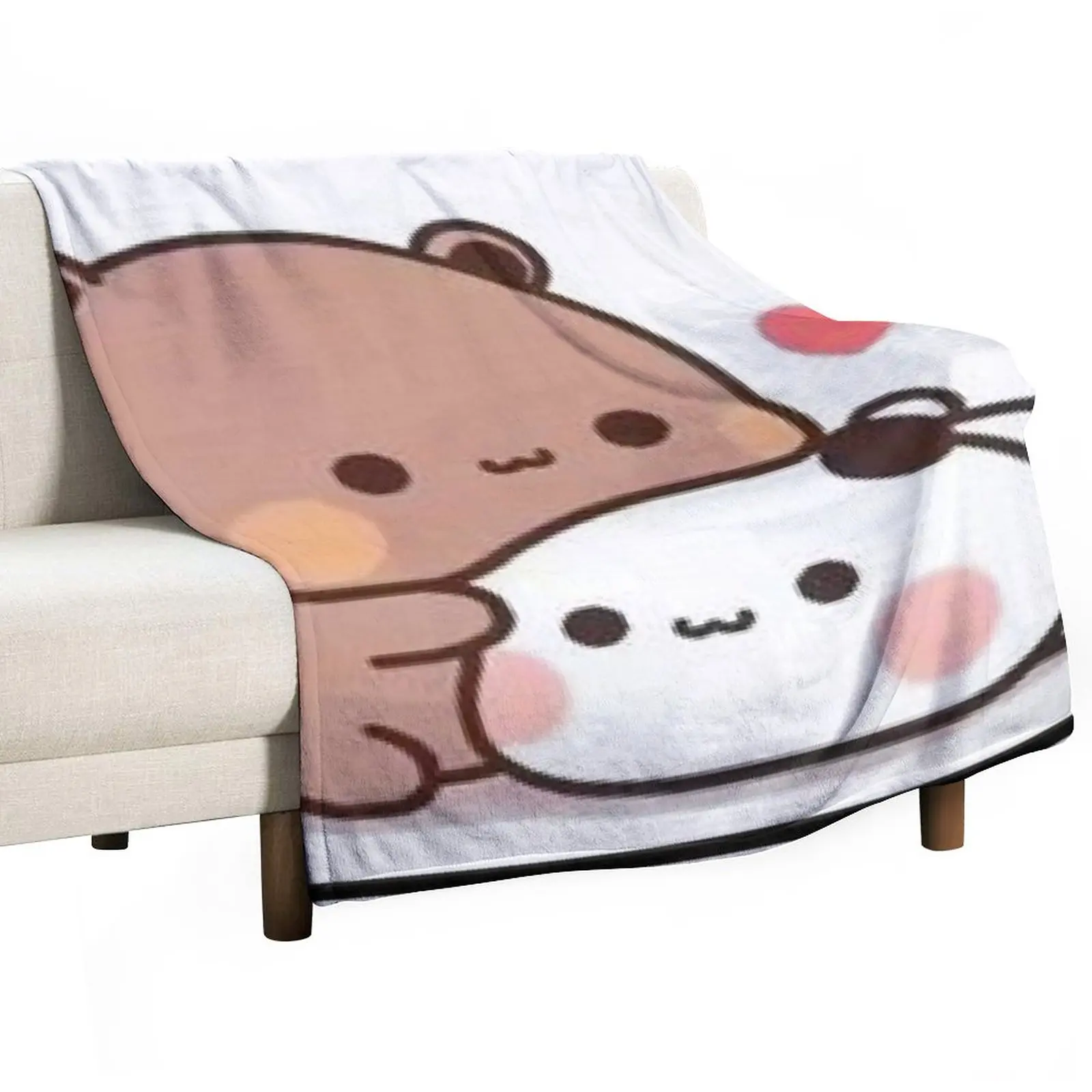 Milk and Mocha Together Throw Blanket Extra Large Throw Blanket Bed linens Personalized Gift Luxury Designer Blanket