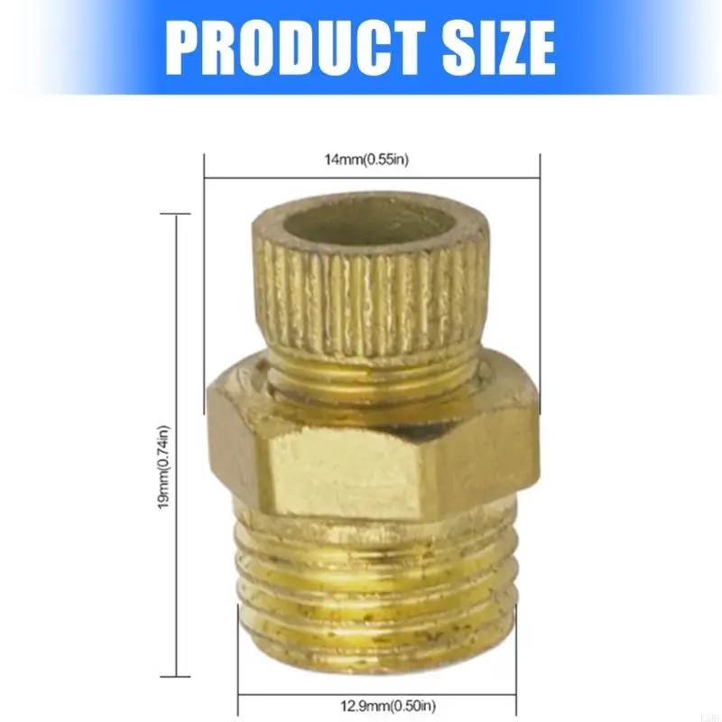 Sturdy Brass Drain Valves Convenient Accessory for Various Compressor Models L5BE
