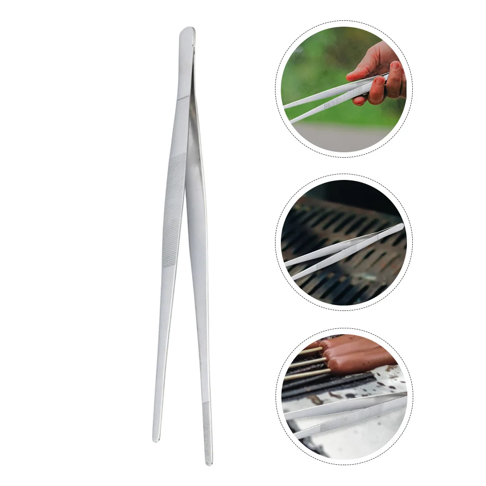 

Stainless Steel Food Clips Strong Heat-Resistant Rust-Proof Lightweight Kitchen Gadget For Steak Bread Noodles Salad Bbq Cooking