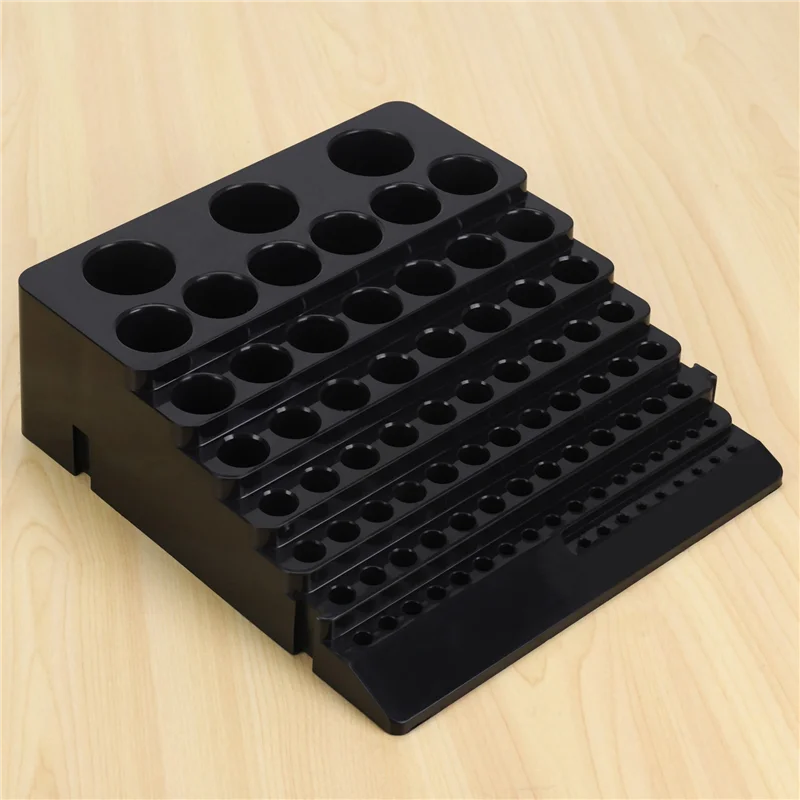 

4X Drill Bit Storage Box Milling Cutter Saving Space Drill Finishing Holder Organizer Case Box
