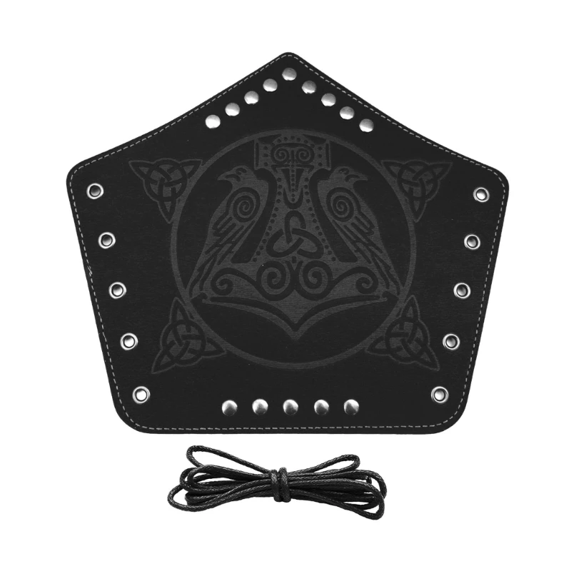 Protetor pulso ajustável masculino cosplay cavaleiro pulseiras medieval bracer com rebite transporte da gota