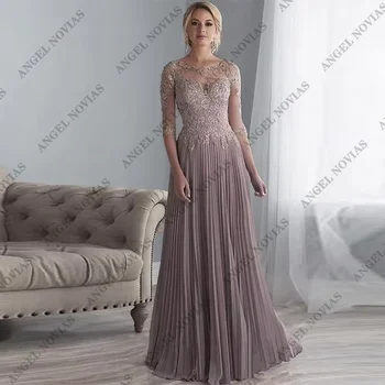 מותאם אישית ארוך chifon pats אמא של הכלה שמלות invitee dos de fiesta elegantes para muer2024