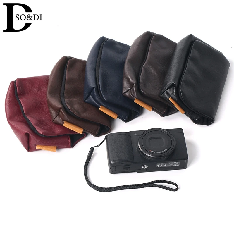 1Pcs Camera Bag Soft Case Cover For Leica Olympus TG-5 H60 ZV1 Panasonic LX10 TZ90 TZ85 Nikon W300 W100 AW130 RICOH GR GRII