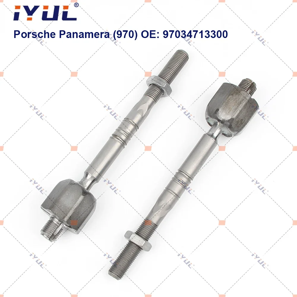 IYUL A Pair Front Axle Inner Steering Tie Rod Ends Ball Joint For Porsche Panamera 970 3.6 4.8 4S 4.8 Turbo S 97034713300