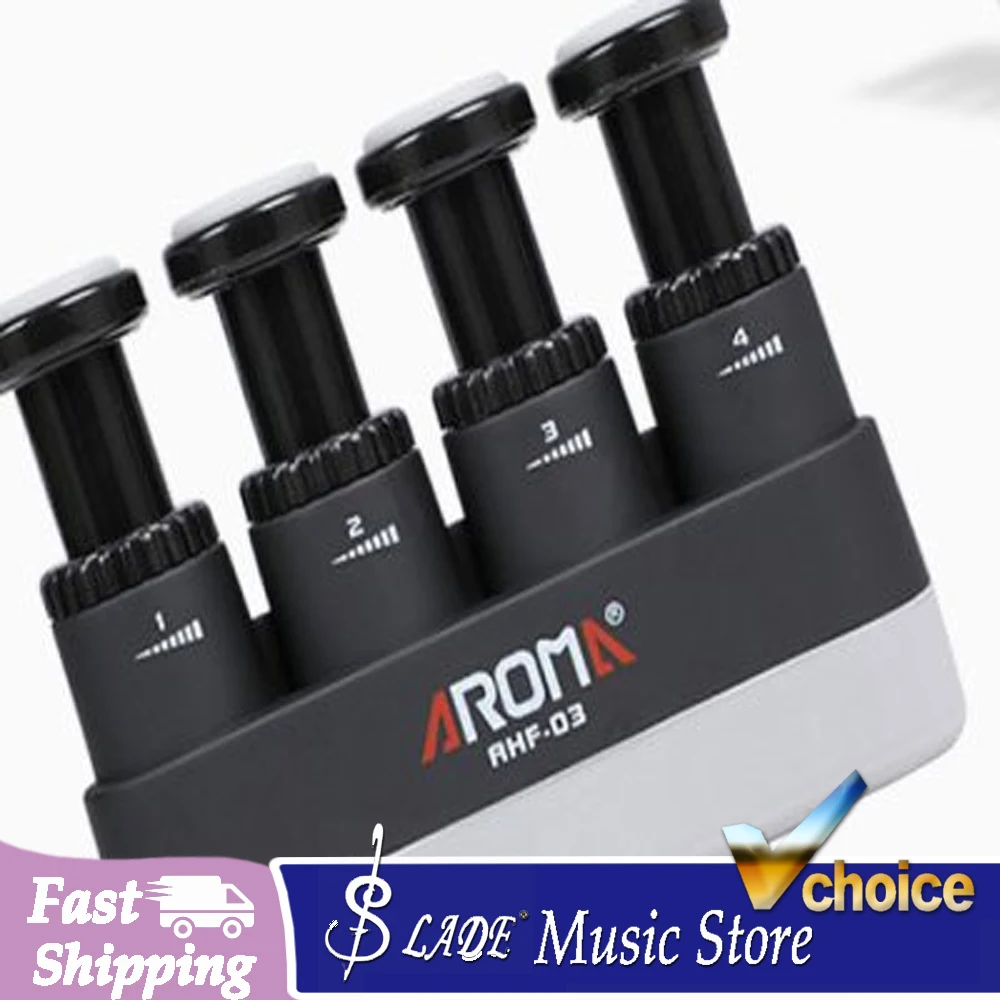 AROMA Guitar Hand Grip Finger Exerciser Power Trainers Medium Tension Home Fitness Piano Equipments Entry Finger Exerciser