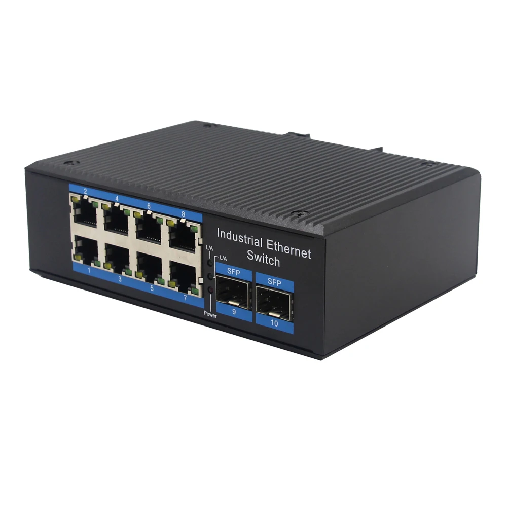 OEM NUFIBER NF528GP-SFP 48V Gig  it POE Outdoor Industrial Ethernet Network Switch IP Connectivity 2 Fiber Optic Equipment
