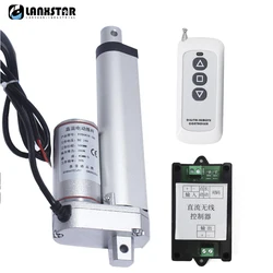 DC 12V/24V Electric Linear Actuator with RF Remote Controller 20mm 30mm 50mm 100mm 150mm 200mm~450mm Stroke Linear Drive Motor