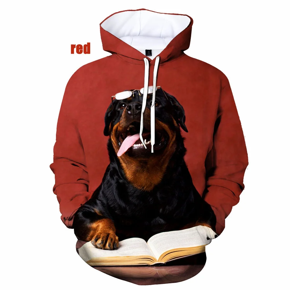 New Arrival Fashion Rottweiler Pitbull Dog 3D Printed Hoodie Men Women Casual Personalized Oversied Sweatshirts