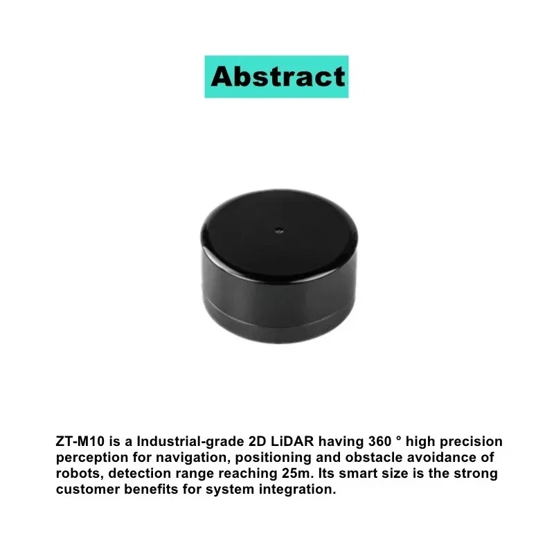 Hot Product25m Industrial-grade 2D Lidar Outdoor Indoor Navigation And Obstacle Avoidance Lidar Sensor With GPS Lidar Scanner