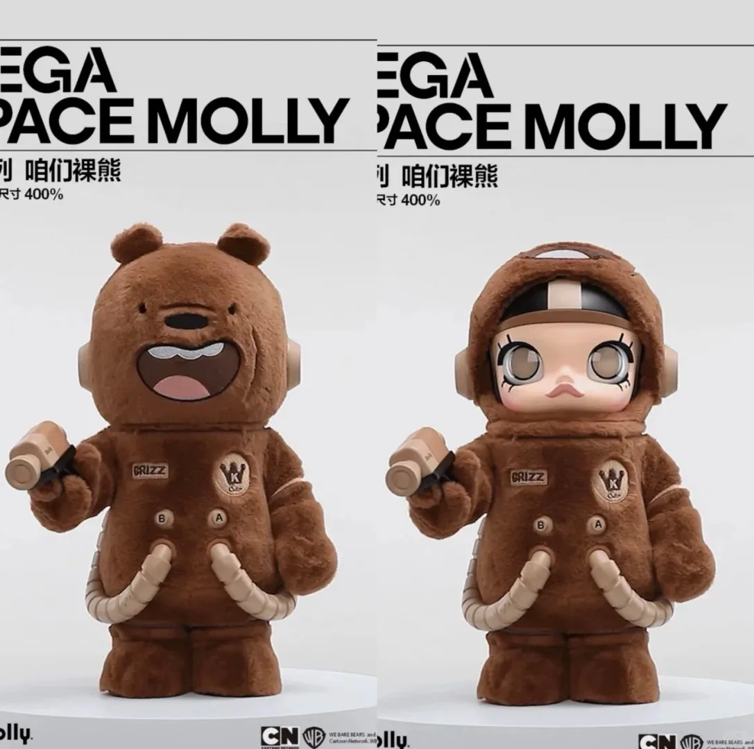 

Подлинная POP MART MEGA SPACE MOLLY 400% наша серия медведей, модель, украшение, модное украшение, экшн-фигурка, коллекция Heartbeat, подарок