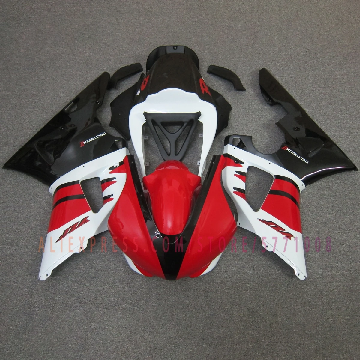 For YZF R1 1998 1999 Motorbike Fairing Kit ABS Plastic Custom Painted Fairings Complete Bodywork Cowling White Red Black