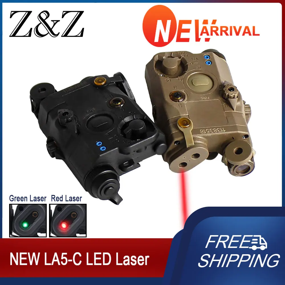 Tactical Weapon LA5-C LED Laser Adjustable Beam LED Light IR Green Laser Red Lasers Hunting Fully Functional with Control Switch