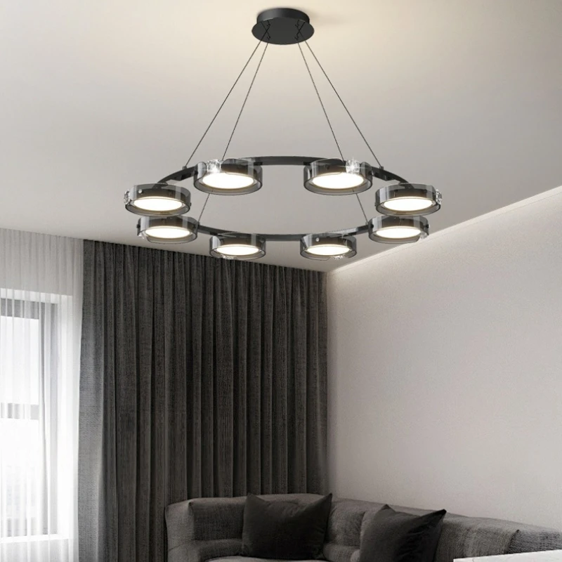 Modern LED Glass Pendant Lamp for Living Room Bedroom Kitchen Facility Restaurant Chandelier Designer Lighting Suspension Design