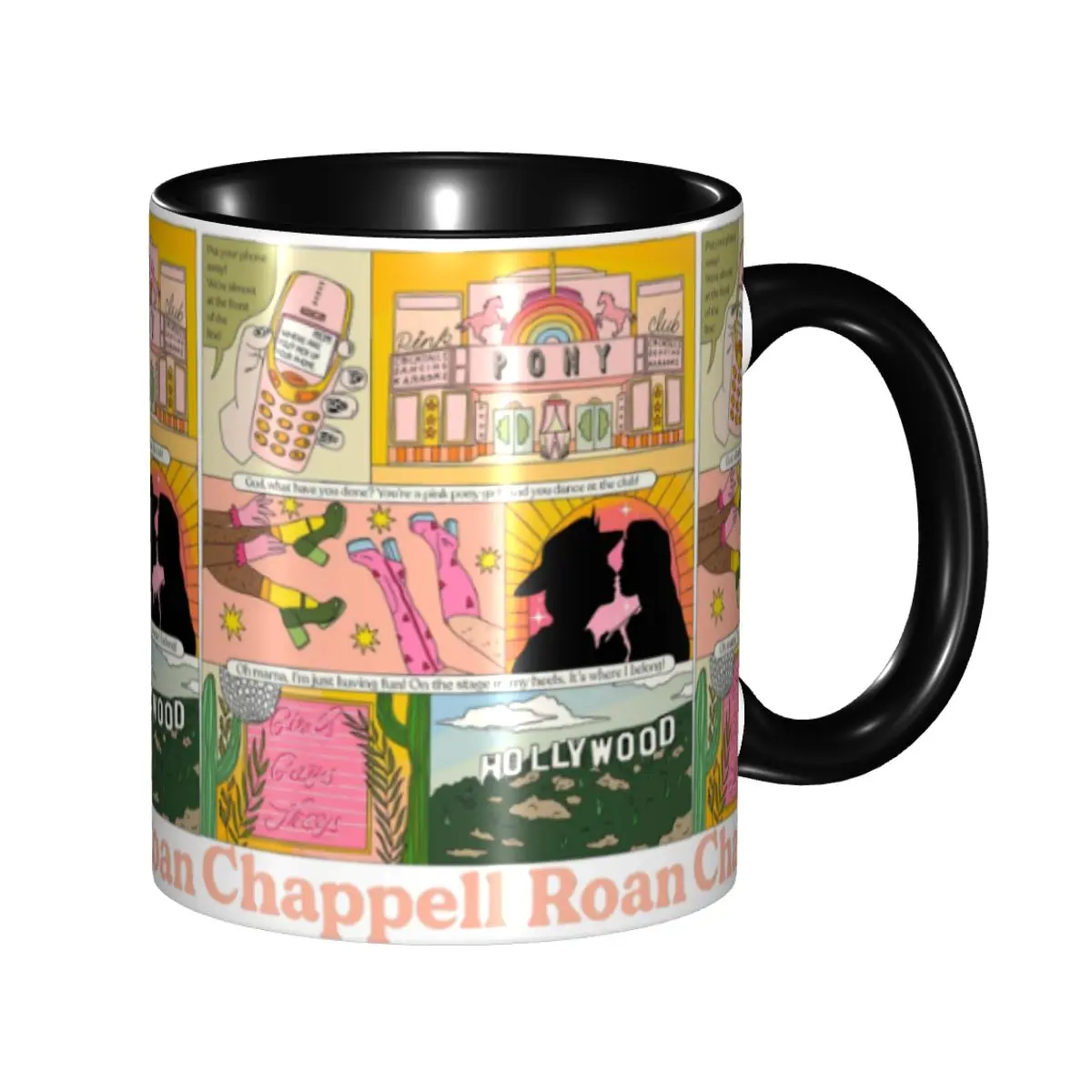 Tasse à thé Chappell Roan, tasses de bureau mignonnes, chanteur de musique en attendant