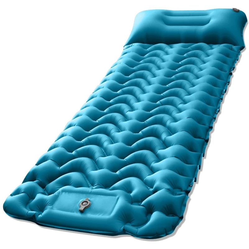 

Ultralight Outdoor Camping Inflatable Air Mattress Portable Lunch Rest Sleeping Pad Vehicle Mounted Tent Bed Mat Single Person