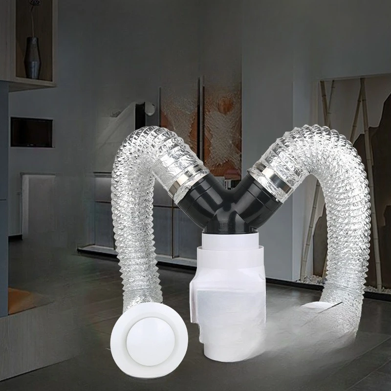 

Split duct exhaust fan Ultra-quiet one-to-two exhaust fan Hotel bathroom silent exhaust system
