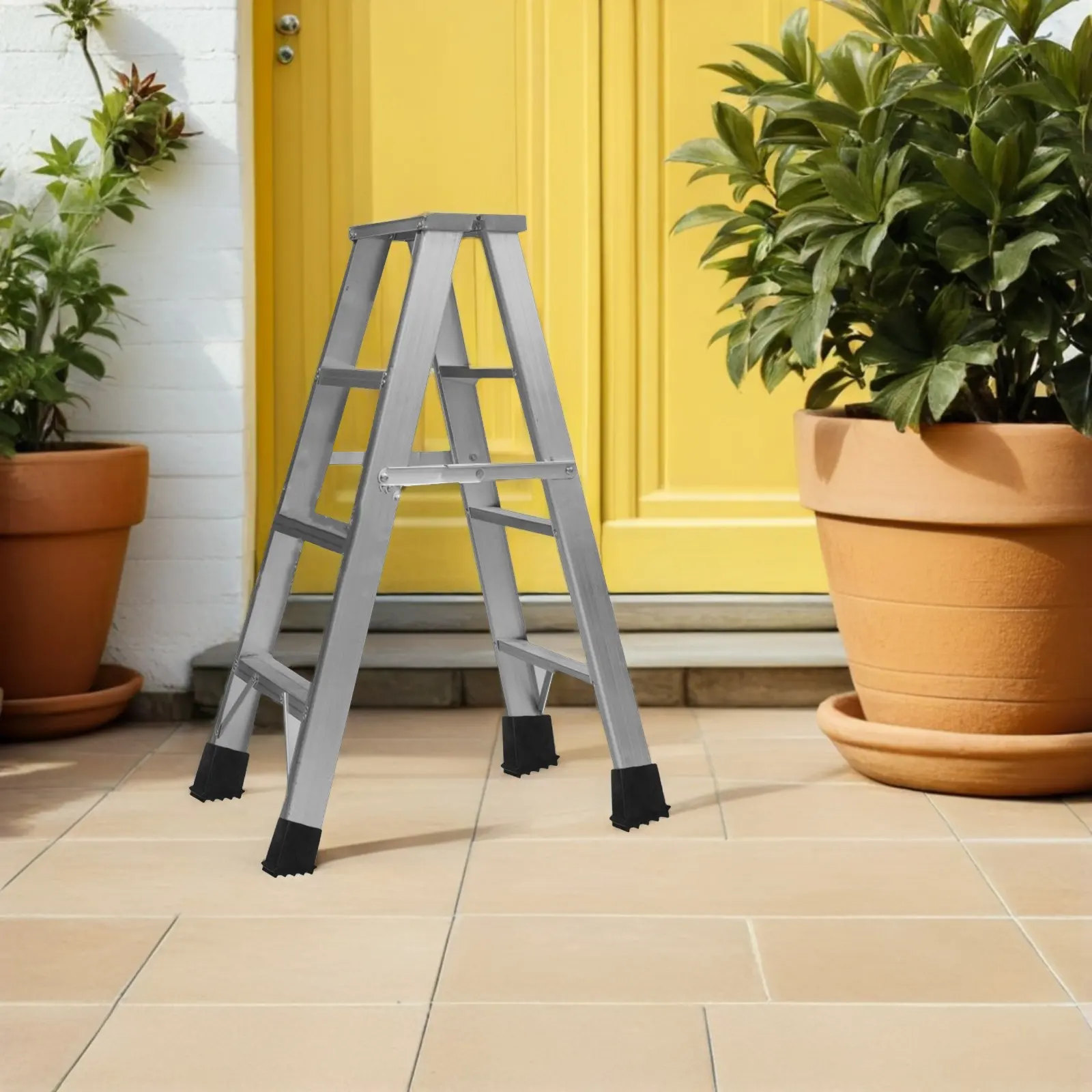 4Pcs Ladder Replacement Feet Pads Anti Skid Rubber Feet for Folding Step Ladders Ladder Foot Covers Floor Protector