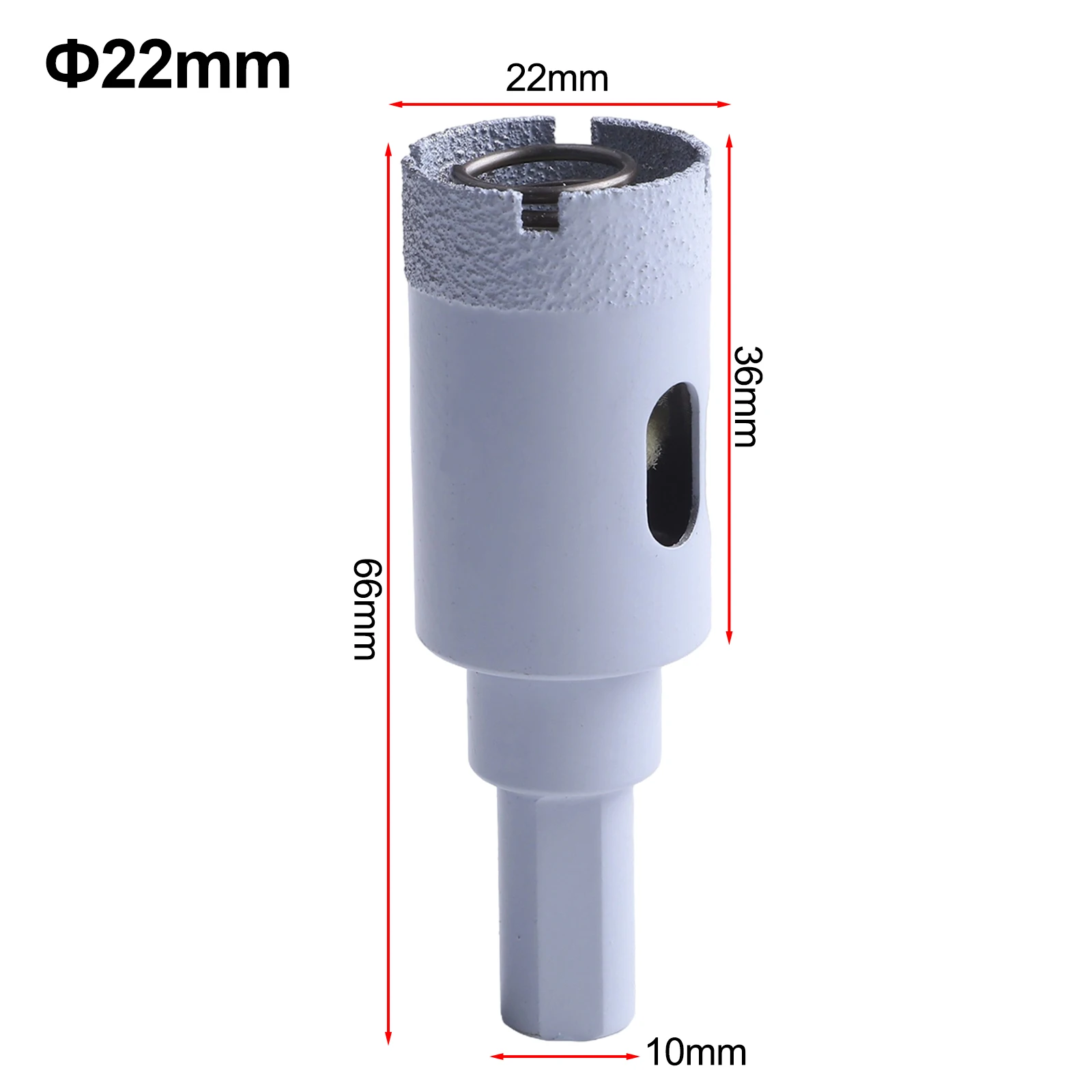Hole Cutter for Porcelain Tiles and Granite Dry Cutting Drill Bit with Innovative Sponge Feature for Extended Performance