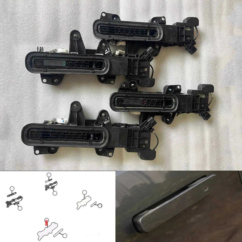 

1 Pcs Car Front Rear Left Right Exterior Door Handle Assembly 6105500-CR02 6105500CR02 For Changan UNI-K UNIK 2022+