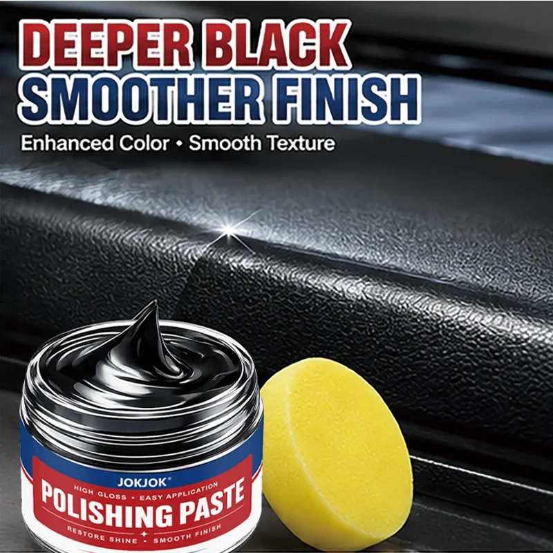 Car Plastic Refurbishment Agent, Leather Repair & Trim Polishing Wax, Anti-Aging & Scratch Elimination for Tires