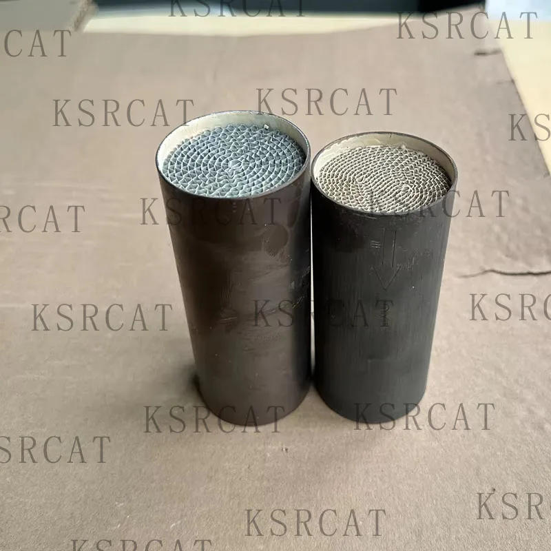 Universal Motorcycle Catalytic Converter EURO5 45MM Diameter High Efficiency Metal Core Honeycomb Muffler