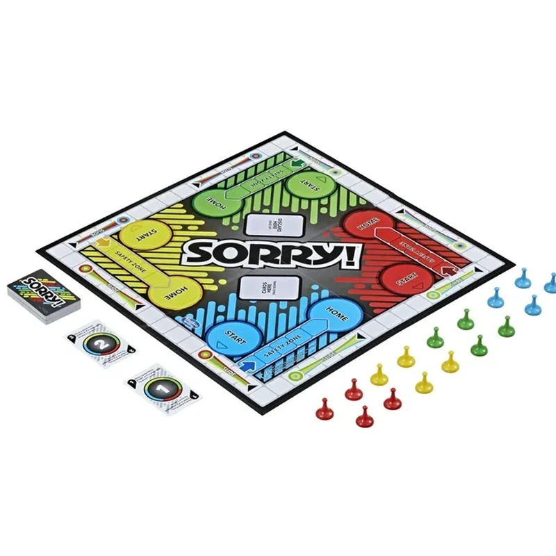 SORRY! Game Chess Fun Board Game Competitive Fun Thinking Expansion Board Game Intelligence Game Sweet Revenge English CardGame