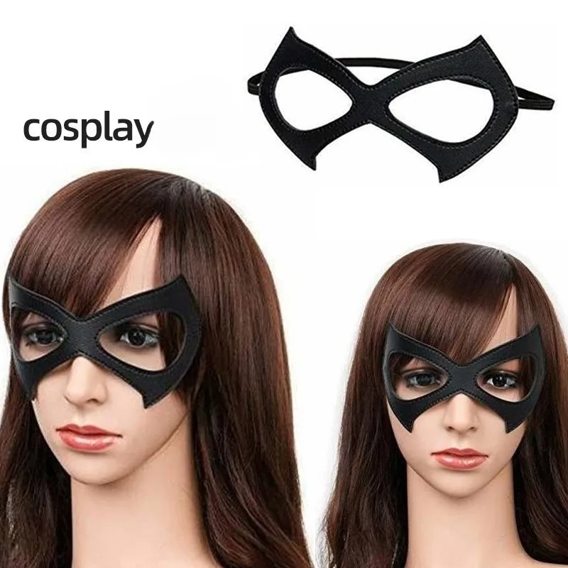 Disponibile maschera in pelle per costume di Halloween maschera per cosplay maschera per travestimento maschera Catwoman
