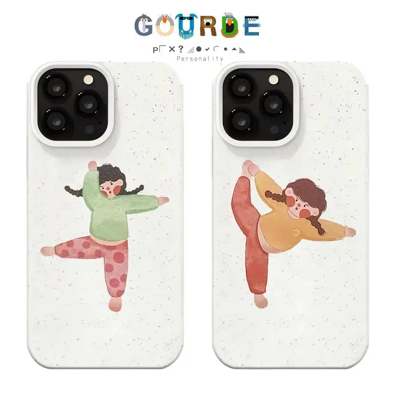 

Gourde Cute sporty girl patterns Phone Case for Iphone 16 15 14 12 13 11 Pro Max IP 7 8 Plus Iphon X XS XR Xs Max