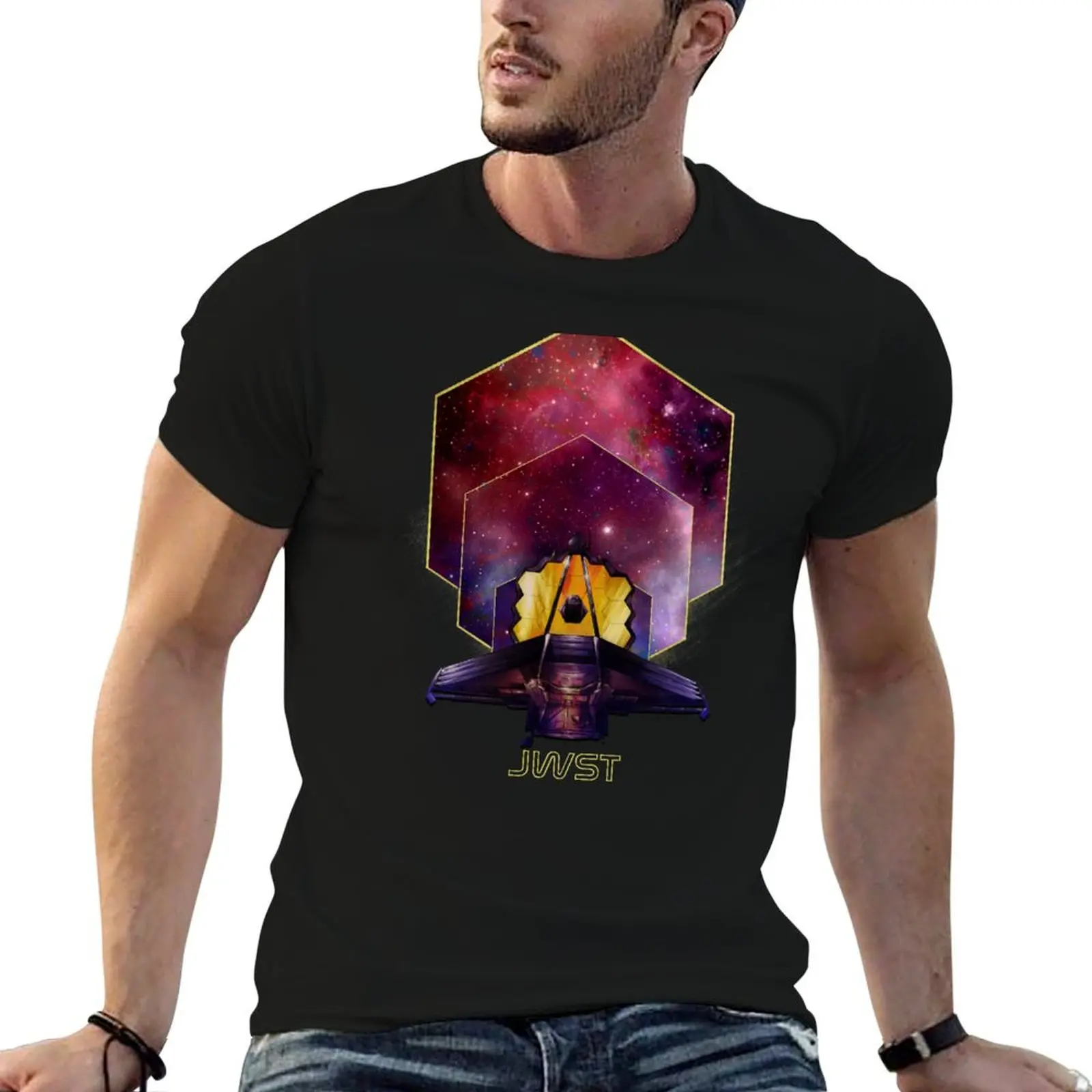 

James Webb space telescope jwst T-Shirt man tshirt t shirt personalised black cotton t-shirt plain for man package T-shirt