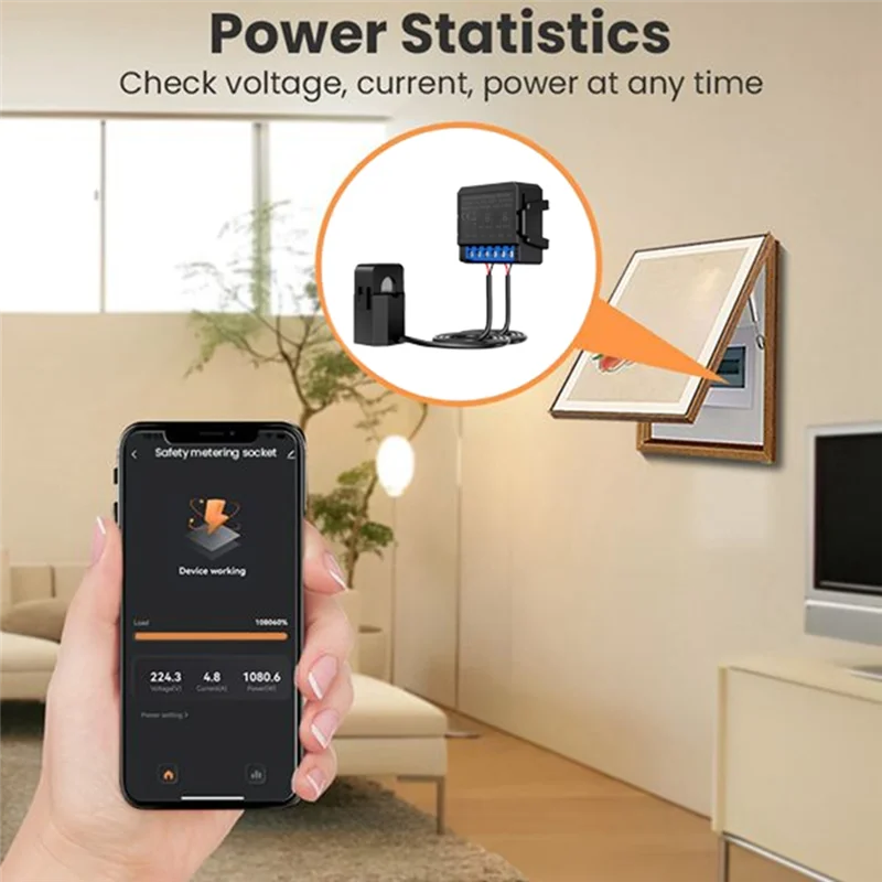 ABKO-Zigbee مقياس الطاقة الذكي كيلووات ساعة استهلاك إنتاج الطاقة ثنائي الاتجاه مراقبة متر 2 عصابة