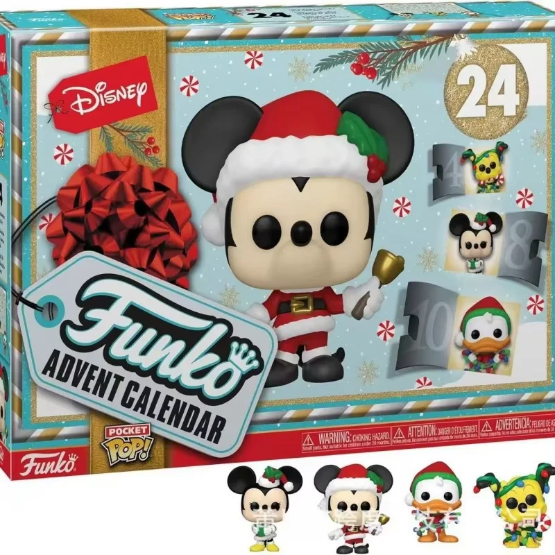 Caja de calendario de Adviento de Mickey, caja ciega de Anime Funko POP, superhéroes de Spider-Man, caja misteriosa de Harry Potter, modelo de juguetes, regalos de navidad