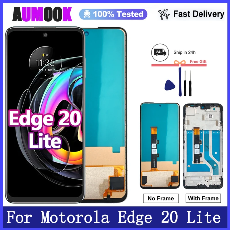 6.7 "display para motorola moto edge 20 lite XT2139-1 display lcd tela de toque digitador assembléia para moto edge 20 lite tela lcd