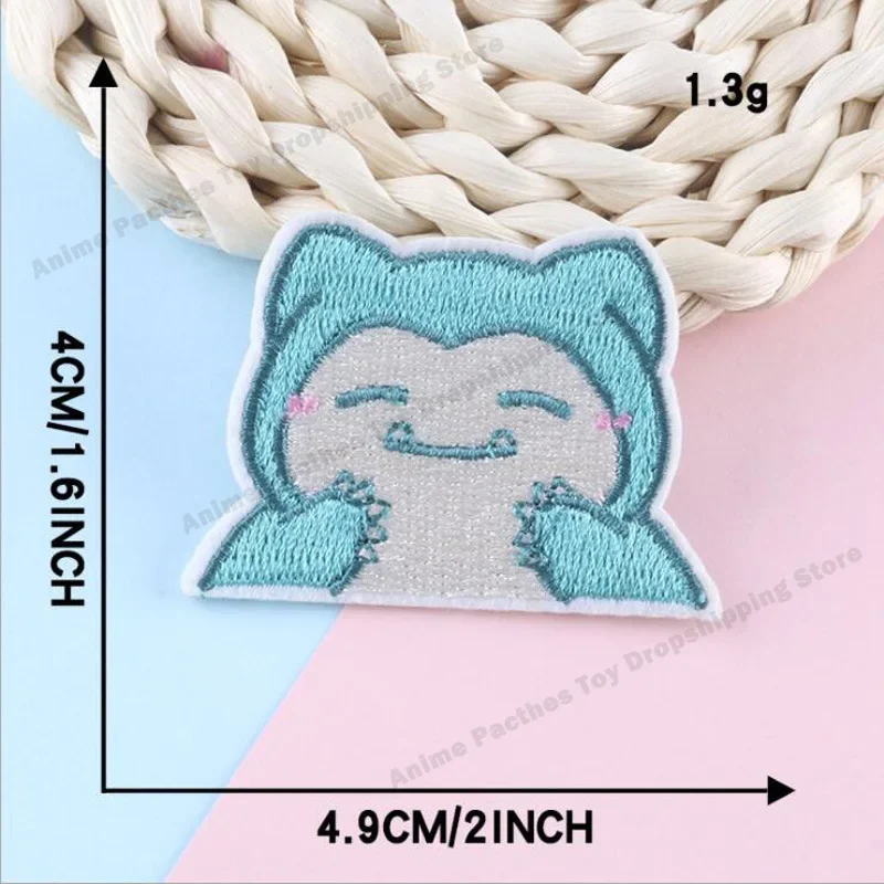 Pokemon Anime Fusible Patch Sticker for Kids Clothing Embroidered Patches on clothes Jackets Pants Bag Decoration Patch Gift