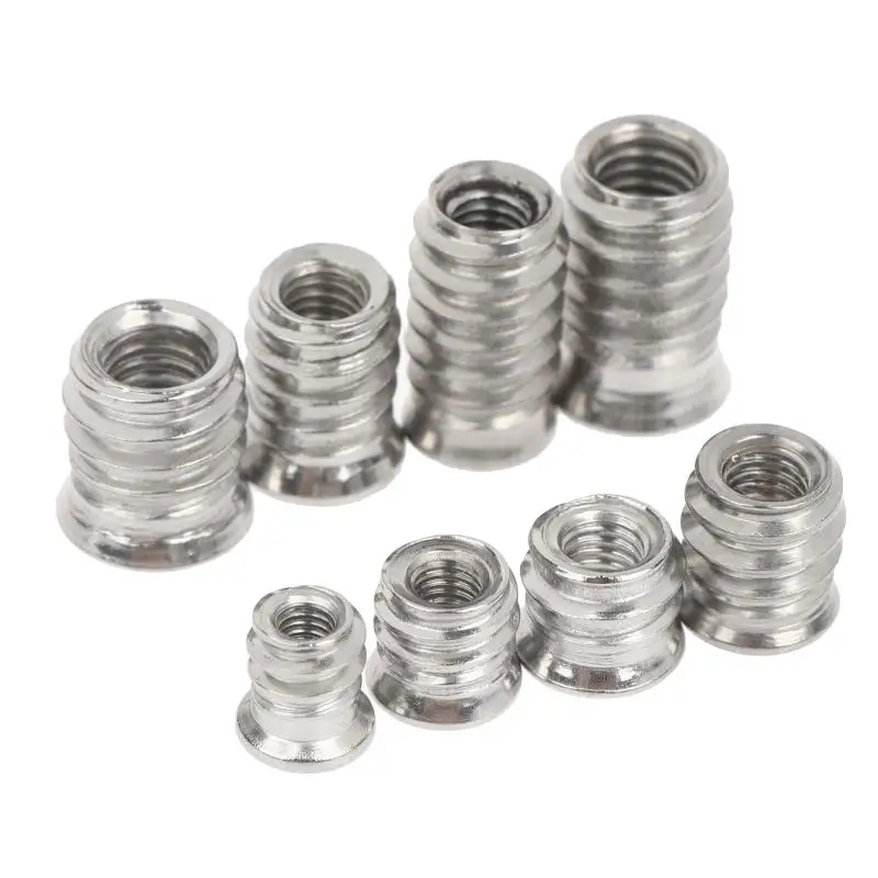 10pcs Hex Socket Embedded Insert Nuts M4 M6 M8 Woodworking Furniture Hardware Supplies