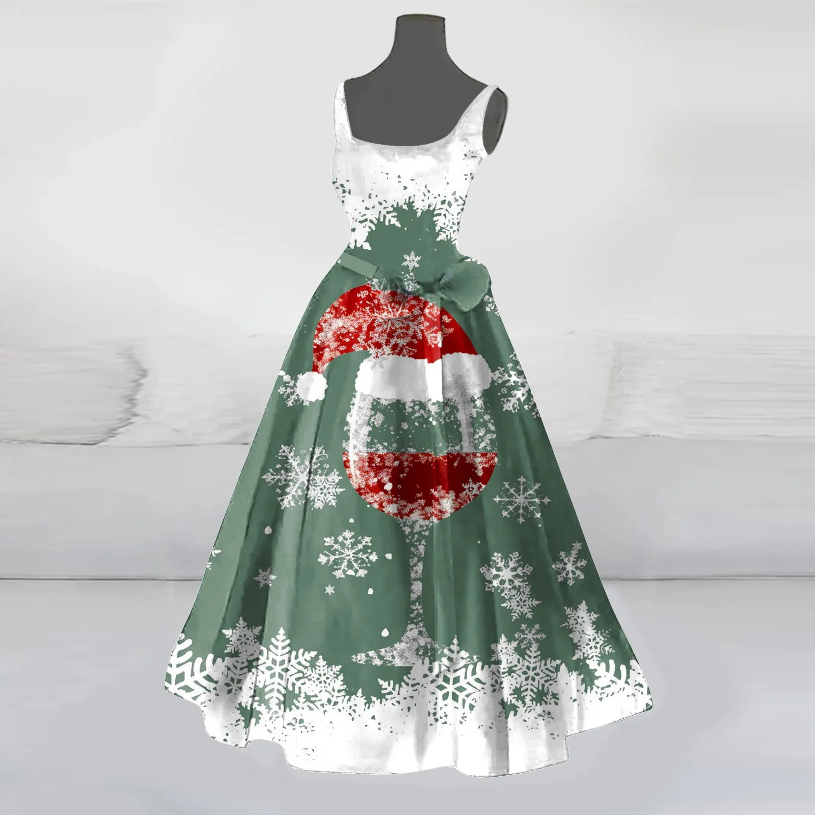 Christmas Costumes For Women Casual Sleeveless Dress Wedding Guest Prom Dress for Women Formal Women off Shoulder Casual Dress