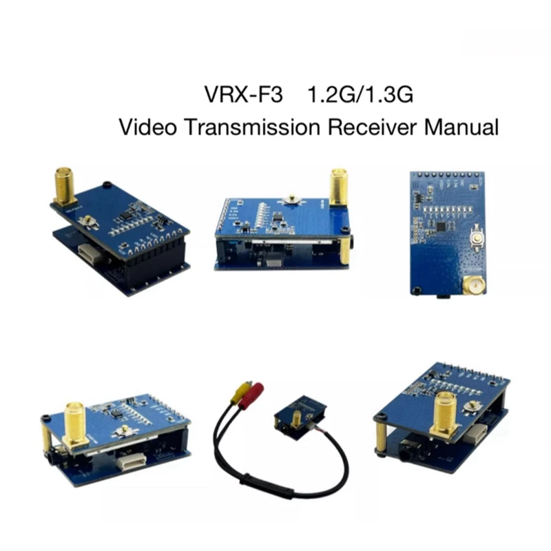 1.2G 1.3G VRX con audio 9 canali Ricevitore video FPV 7-36V PAL/NTSC per Fatshark Skyzone e altri occhiali VR